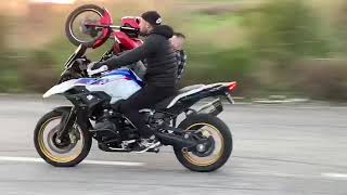 TEST NEW BMW GS WHEELIE amp STOPPIE🚨🔞 [upl. by Janet]