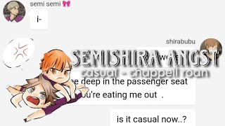 semishira angst  casual  chappell roan  haikyuu texts part 12 [upl. by Olegnalehcim646]