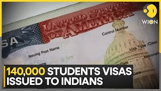 Record number of India students get US visas  WION [upl. by Eityak487]