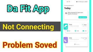 da fit disconnected problem solution da fit app not connecting [upl. by Leidgam502]