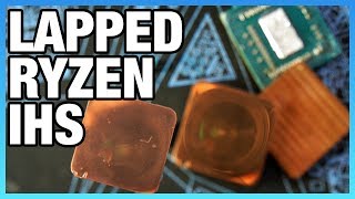 Lapped Ryzen IHS vs Copper amp Stock IHS [upl. by Halvaard]