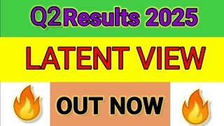 LATENT VIEW Q2 results 2025  LATENT VIEW results today  LATENT VIEW Share News  LATENT VIEW [upl. by Grados771]