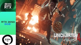 UNCHARTED 4  RTX 3050 6GB LAPTOP  R5 7640HS  LENOVO LOQ [upl. by Ruthi]