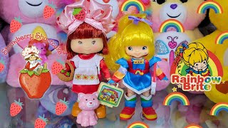 🍓🌈Nostalgia Time 🌈🍓Strawberry Shortcake amp Rainbow Brite Doll Unboxings [upl. by Knuth]