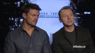 Karl Urban amp Simon Pegg  Star Trek Into Darkness Interview HD [upl. by Innavoij836]