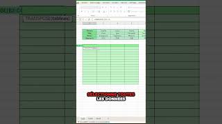 Découvre comment transposer un tableau sur Excel  🤩excel exceltips excelfr apprendre [upl. by Ellevart]