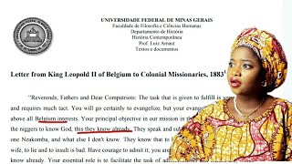 King Leopold’s Letter to the Christian Missionaries In Congo 1883 The Beginning Of Mind Control [upl. by Dallis]