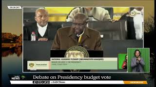 Ramaphosa delivers Presidency budget vote address [upl. by Ahsein]