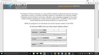 Insurance Agents  How to Look Up Your National Producer Number NPN [upl. by Adoree502]