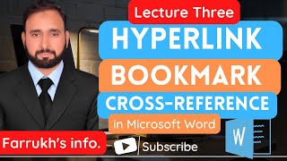 Create Hyperlink Bookmark and Cross Reference in Microsoft Word in Hindi and Urdu [upl. by Holli]