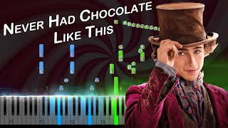 Never Had Chocolate Like This From Wonka Piano Tutorial [upl. by Nierman672]