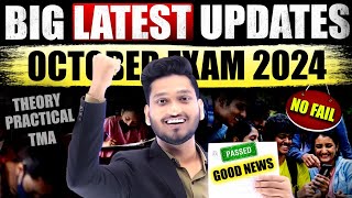 NIOS Big Latest Updates October 2024 Theory Exam Good News  TMA Marks  Practical Date  No Fail [upl. by Dunstan185]