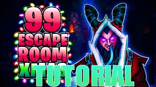 99 Xmas Escape Room All Levels Fortnite Tutorial [upl. by Ateerys]