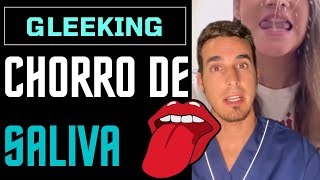 GLEEKING challenge ¿Cómo hacerlo  CHORRO de SALIVA debajo de la lengua shorts [upl. by Ojeillib]