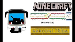 Minecraft Metro Praha Linka B Stanice Národní Třída [upl. by Lalise]