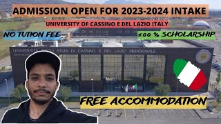 UNIVERSITY OF CASSINO ADMISSION ITALYNO TUITION FEE 100  SCHOLARSHIP STUDY IN ITALY 20232024 [upl. by Magocsi]