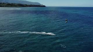 Kiteboarding Anini Beach Kauai [upl. by Hogue19]