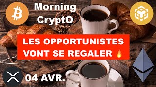 🚨 04 AVRIL 2024 ☀️☕️🥐 LES OPPORTUNISTES VONT SE REGALER ET SE REGALENT DEJA 😋 UNE PHASE MAJEURE⚠️ [upl. by Niffirg]