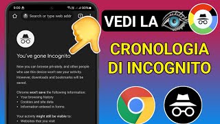 Come vedere la cronologia di navigazione in incognito su Google Chrome su Android [upl. by Ahsinav951]