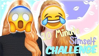 10 MIN SIMSELF CHALLENGE 😱 FACE REVEAL  The Sims 4  Create a Sim [upl. by Anelam]