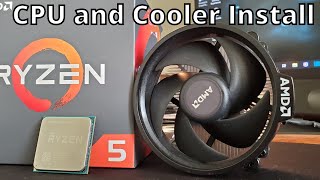 How to install a Ryzen CPU and its Wraith Stealth Cooler  AM4 socket  AMD [upl. by Nylidnarb277]