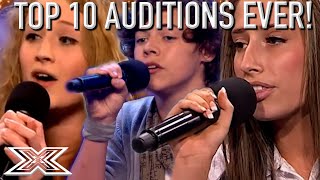 TOP 10 X Factor UK Auditions EVER  X Factor Global [upl. by Salohci]