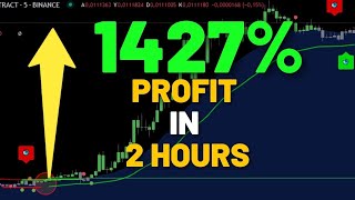 1427 PROFIT IN 2 HOURS – Unbelievable TradingView Indicator Success forex crypto cryptotrading [upl. by Boyse624]