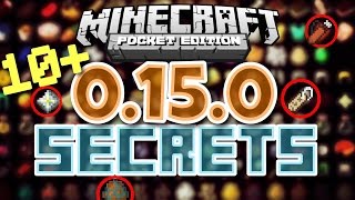 ✔️Minecraft PE 0150  10 SECRET FEATURES  Super secret items mobs and features MCPE 0150 [upl. by Mobley723]