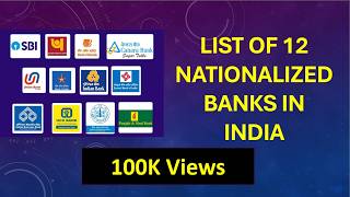 List of National Bank in India  Nationalized Bank list 2024  National Bank 2  Govt Bank of India [upl. by Reese151]