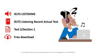 IELTS Listening Recent Actual Tests  Test 2  Section 1 Notes On Customer’s Information [upl. by Kceb446]