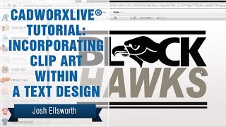 CadworxLIVE® Tutorial Incorporating Clip Art Within a Text Design [upl. by Yenitsed323]