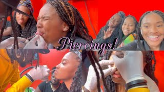 MY SNAKE EYES PIERCING MATCHING TATTOOS SEPTUM PIERCING quotFULL VIDEOquot ITZSONYIAHVLOGZ [upl. by Azaleah]