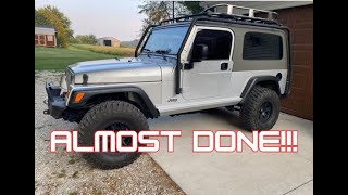 Our Wrecked Jeep Wrangler LJ is AMOST DONE [upl. by Dranal840]