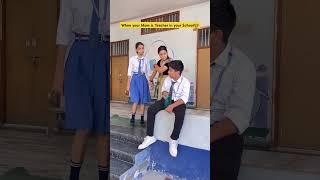 School me mummy hameri comedy funny school schoollife fun scholllife teacherlife ytshorts [upl. by Goody]