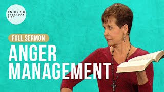 Anger ManagementFULL SERMON  Joyce Meyer [upl. by Cir]