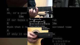 Borrowed Time  Cueshe  Easy Guitar Chords Tutorial For Beginners guitarlesson [upl. by Llennehc]