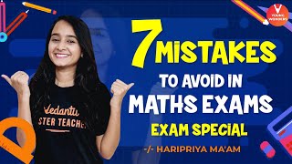 Top 7 Mistakes To Avoid In Maths Exam📕  Exam Special Tips✍️  Haripriya Ma’am  Young Wonders [upl. by Anilec]