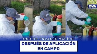 Técnica triple lavado en envases de agroquímicos ⚠ [upl. by Polito]