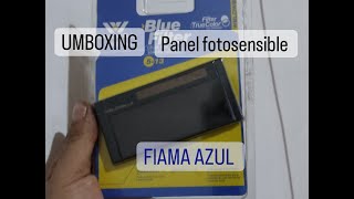 UNBOXING PANEL FOTOSENSIBLE FLAMA AZUL PARA MASCARA DE SOLDARMARCA WELDWELL BLUE FILTER [upl. by Strohbehn217]