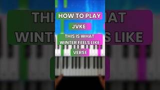 This Is What Winter Feels Like By JVKE On Piano  StepByStep Medium Piano Tutorial shorts [upl. by Susejedesoj]