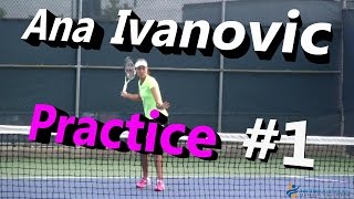 Ana Ivanovic Practice Session 1 Cincinnati 2014 [upl. by Trella]