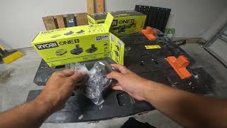 Unboxing Ryobi 18V 412in Angle Grinder amp 40 20 Ah Battery Charger Kit [upl. by Necila]