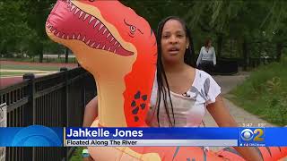 2022 Summer Float Party on CBS 2 Chicago news [upl. by Merlina328]