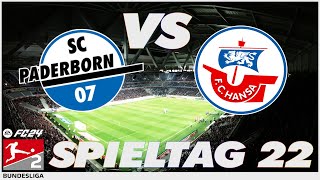 ⚽ Saisonziel Buli SC Paderborn 07 vs FC Hansa Rostock  Spieltag 22  FC24 Saison [upl. by Polash]