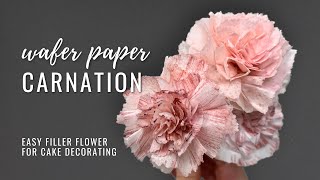 How to make wafer paper carnations Wafer Paper Friday Ep 6 [upl. by Mongeau]