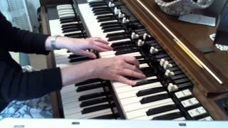 Hammond Organ lesson simple technic for Gospel song Praise Jesus All Night Long [upl. by Frohman935]