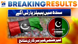 Election Results PS 84 PS 16 PS 70  Peoples Party leading in Sindh  Unofficial Result [upl. by Ahsiekrats307]