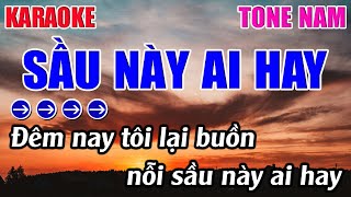 Sầu Này Ai Hay Karaoke Tone Nam  Dm  Karaoke 9999  Beat Mới [upl. by Brant673]