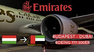 Emirates Boeing 777300ER  BUDDXB  Economy [upl. by Enneirdna314]