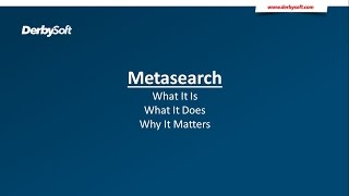 What Is Metasearch [upl. by Cannell]